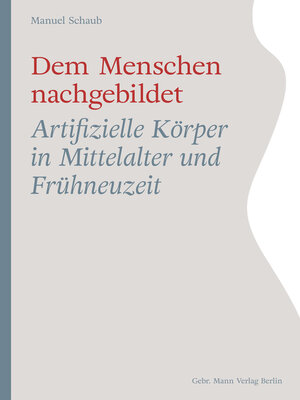 cover image of Dem Menschen nachgebildet